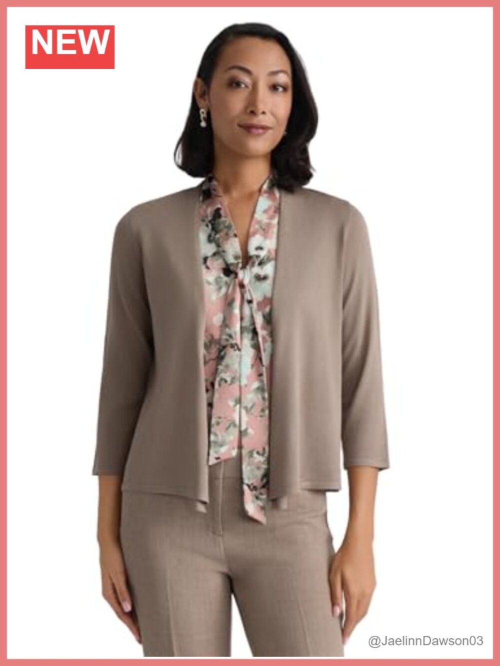 Kasper Women's A-Line Cardigan Lightweight Fall Sweater